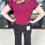 The Classic Chic Top - Maroon-210 Casual Blouses-ENTRO-July & June Women's Fashion Boutique Located in San Antonio, Texas