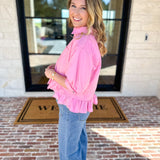 The Move with Grace Top - Pink-200 Fashion Blouses-ENTRO-July & June Women's Fashion Boutique Located in San Antonio, Texas