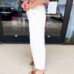 Comfy Barrel Jeans - White-400 Pants-JODIFL-July & June Women's Fashion Boutique Located in San Antonio, Texas