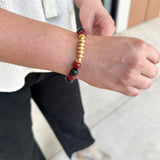 Michelle McDowell - Myles Bracelet - Garnet & Black-110 Jewelry & Hair-Michelle McDowell-July & June Women's Fashion Boutique Located in San Antonio, Texas