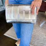 Esmerelda Clutch - Silver-130 ACCESSORIES-Moda Luxe-July & June Women's Fashion Boutique Located in San Antonio, Texas