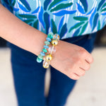 Treasure Jewels - The Party Is Here Gold Bracelet-110 Jewelry & Hair-Treasure Jewels-July & June Women's Fashion Boutique Located in San Antonio, Texas