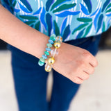 Treasure Jewels - The Party Is Here Gold Bracelet-110 Jewelry & Hair-Treasure Jewels-July & June Women's Fashion Boutique Located in San Antonio, Texas