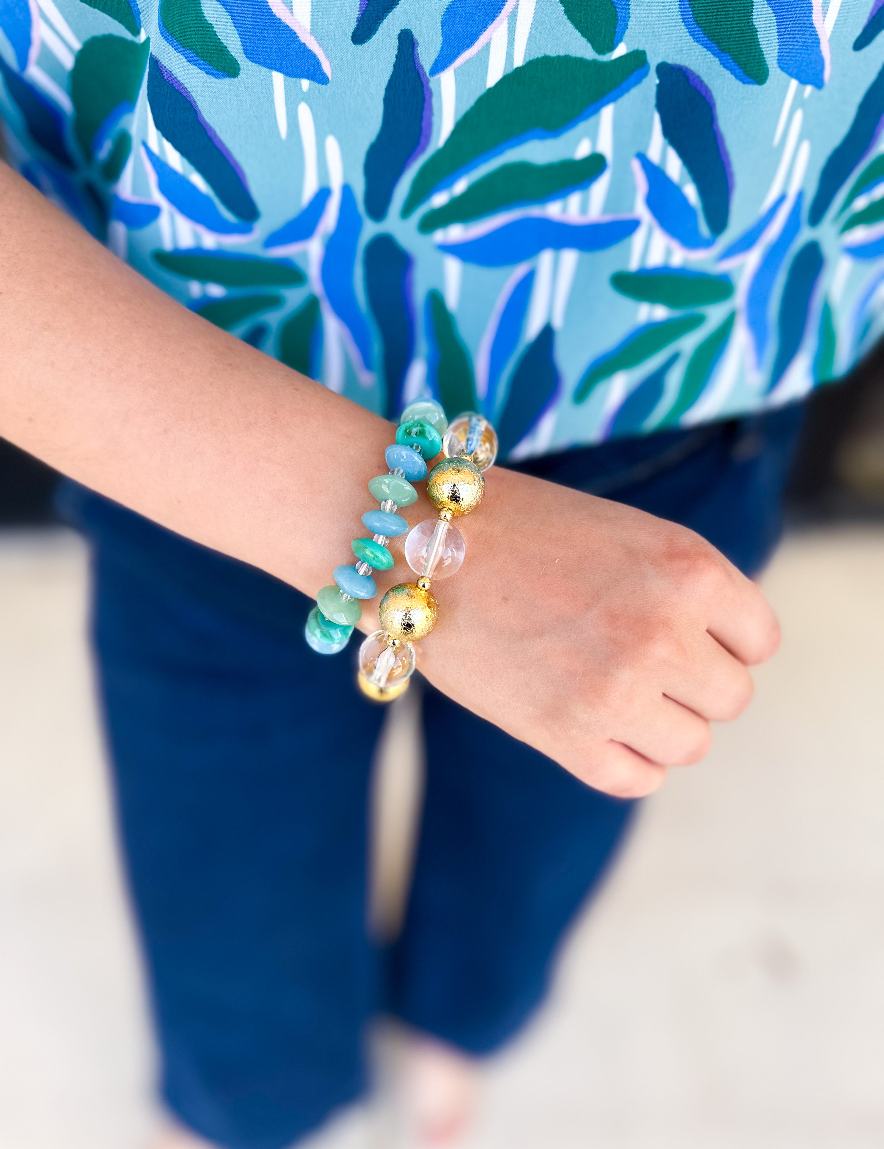 Treasure Jewels - The Party Is Here Gold Bracelet-110 Jewelry & Hair-Treasure Jewels-July & June Women's Fashion Boutique Located in San Antonio, Texas