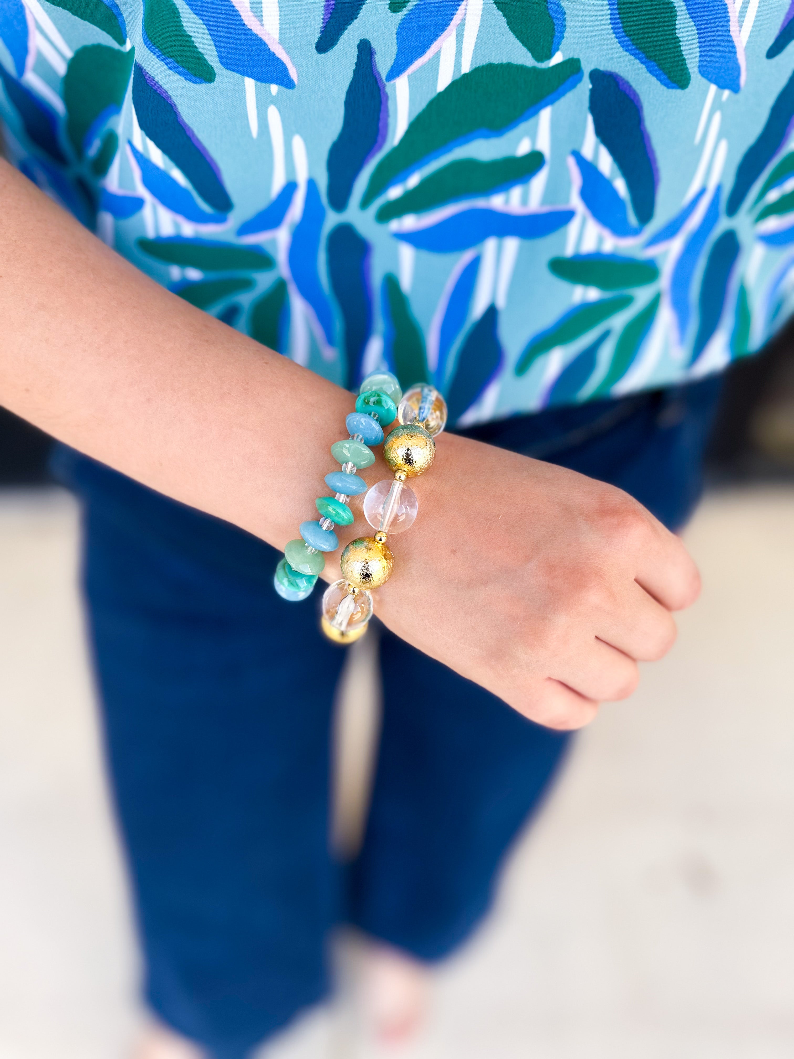 Treasure Jewels - The Party Is Here Gold Bracelet-110 Jewelry & Hair-Treasure Jewels-July & June Women's Fashion Boutique Located in San Antonio, Texas