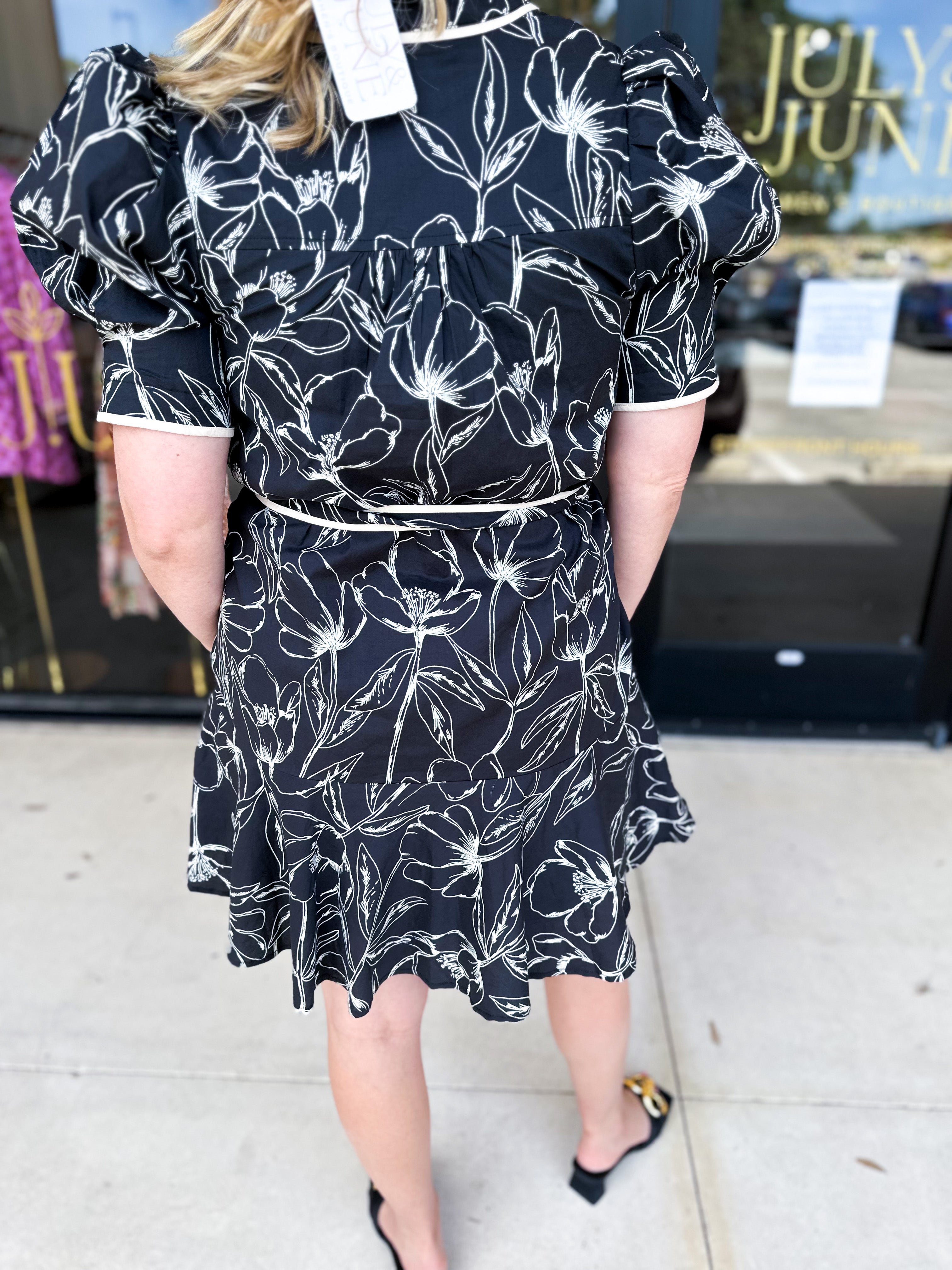 The Faith Floral Mini Dress-510 Mini-ENTRO-July & June Women's Fashion Boutique Located in San Antonio, Texas