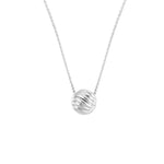 Natalie Wood - Eclipse Ball Necklace Silver-110 Jewelry & Hair-Natalie Wood-July & June Women's Fashion Boutique Located in San Antonio, Texas