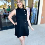 THML - Black Chic Mini Dress-510 Mini-THML-July & June Women's Fashion Boutique Located in San Antonio, Texas