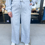 Soft Modal Lounge Pants - Grey-300 Athleisure/Lounge-SKIES ARE BLUE-July & June Women's Fashion Boutique Located in San Antonio, Texas