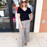Essential V-Neck Tee - Black-210 Casual Blouses-ADRIENNE-July & June Women's Fashion Boutique Located in San Antonio, Texas