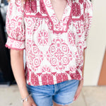 The Kit Blouse-200 Fashion Blouses-ENTRO-July & June Women's Fashion Boutique Located in San Antonio, Texas