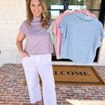 Soft Bloom Everyday Knit Top - Mint-230 Sweaters/Cardis-ENTRO-July & June Women's Fashion Boutique Located in San Antonio, Texas