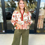 The Polly Peplum Blouse-200 Fashion Blouses-ENTRO-July & June Women's Fashion Boutique Located in San Antonio, Texas