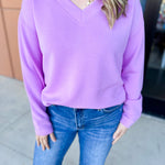 Mary Square - Hazel Long Sleeve - Orchid-210 Casual Blouses-MARY SQUARE-July & June Women's Fashion Boutique Located in San Antonio, Texas