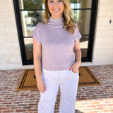 Soft Bloom Everyday Knit Top - Lavender-230 Sweaters/Cardis-ENTRO-July & June Women's Fashion Boutique Located in San Antonio, Texas