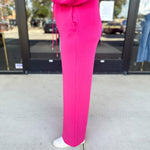 Soft Modal Lounge Pants - Fuchsia Pink-300 Athleisure/Lounge-SKIES ARE BLUE-July & June Women's Fashion Boutique Located in San Antonio, Texas