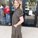 Floral Preppy Midi Dress-500 Midi-ENTRO-July & June Women's Fashion Boutique Located in San Antonio, Texas