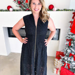 Elegant Lace Midi Dress - Black-500 Midi-FATE-July & June Women's Fashion Boutique Located in San Antonio, Texas