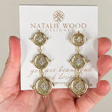Natalie Wood - Legacy Coin Statement Earrings - Gold-110 Jewelry & Hair-SHIRALEAH-July & June Women's Fashion Boutique Located in San Antonio, Texas