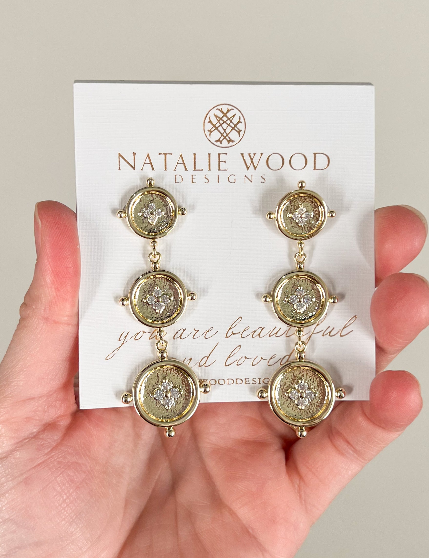 Natalie Wood - Legacy Coin Statement Earrings - Gold-110 Jewelry & Hair-SHIRALEAH-July & June Women's Fashion Boutique Located in San Antonio, Texas