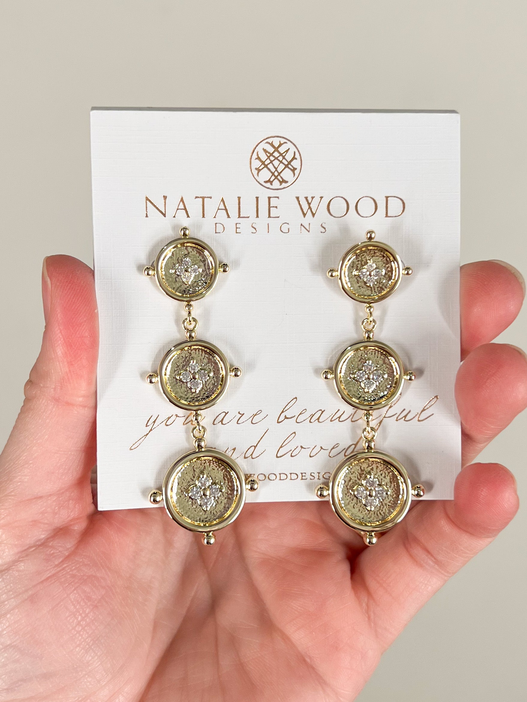 Natalie Wood - Legacy Coin Statement Earrings - Gold-110 Jewelry & Hair-SHIRALEAH-July & June Women's Fashion Boutique Located in San Antonio, Texas