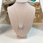 Natalie Wood - Eclipse Ball Necklace Silver-110 Jewelry & Hair-Natalie Wood-July & June Women's Fashion Boutique Located in San Antonio, Texas