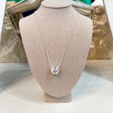 Natalie Wood - Eclipse Ball Necklace Silver-110 Jewelry & Hair-Natalie Wood-July & June Women's Fashion Boutique Located in San Antonio, Texas