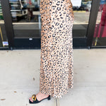 Cheetah Satin Midi Skirt-410 Shorts/Skirts-SKIES ARE BLUE-July & June Women's Fashion Boutique Located in San Antonio, Texas