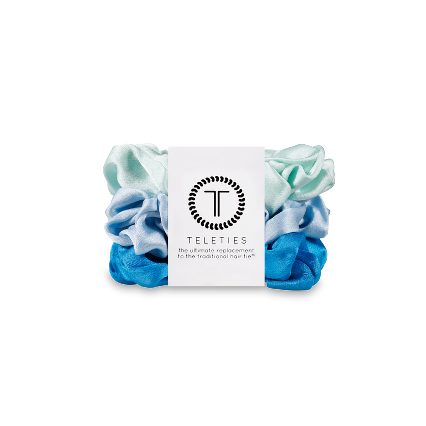 Teleties - Small Scrunchie - Blue My Mind-110 Jewelry & Hair-Teleties-July & June Women's Fashion Boutique Located in San Antonio, Texas