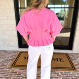 Elevated Chic Top - Pink-200 Fashion Blouses-ENTRO-July & June Women's Fashion Boutique Located in San Antonio, Texas