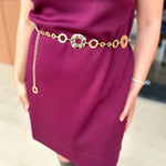 Circle Chain Link Belt - Gold - One Size-130 ACCESSORIES-Most Wanted USA-July & June Women's Fashion Boutique Located in San Antonio, Texas