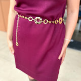 Circle Chain Link Belt - Gold - One Size-130 ACCESSORIES-Most Wanted USA-July & June Women's Fashion Boutique Located in San Antonio, Texas