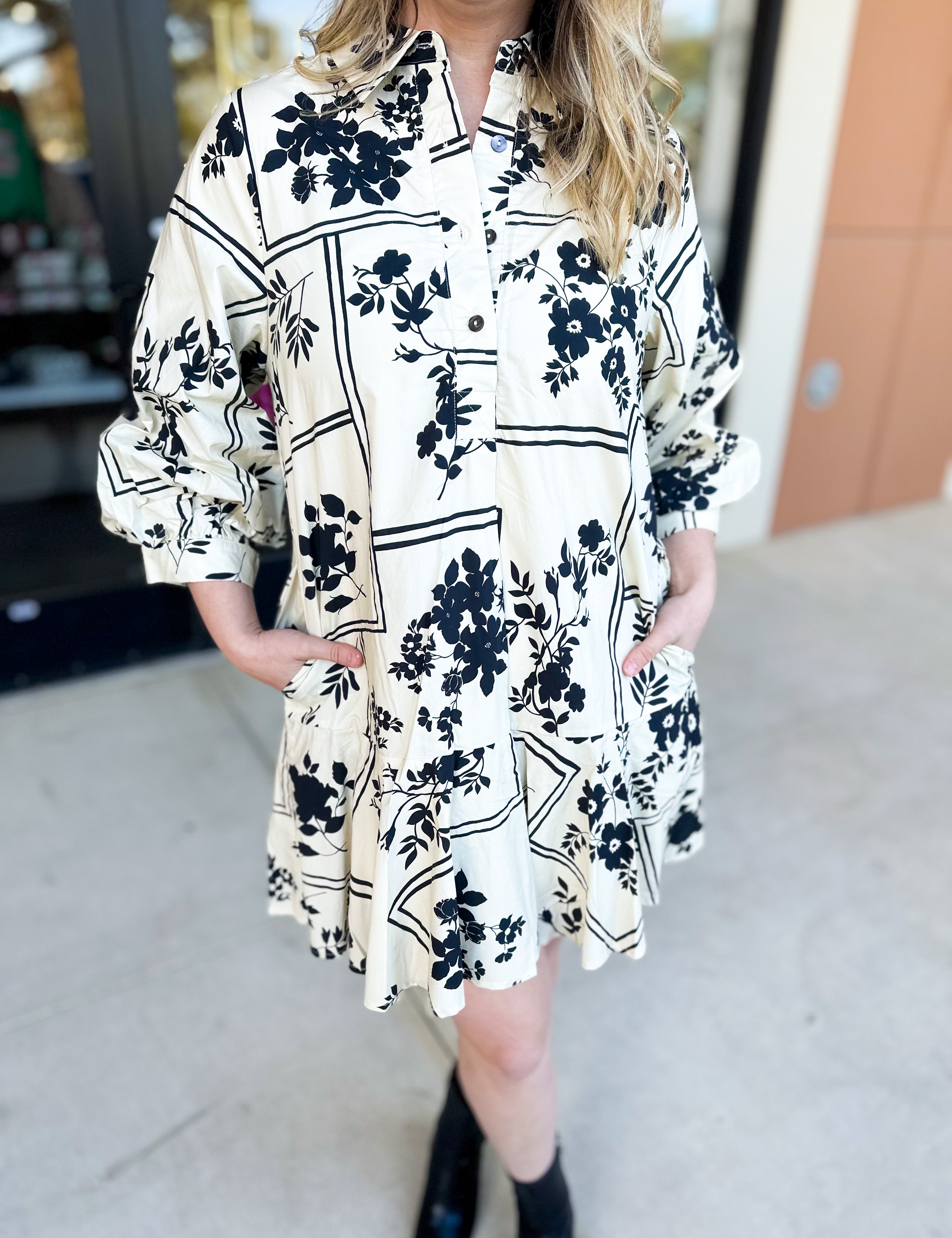 The Jolie Mini Dress - Ivory-510 Mini-ENTRO-July & June Women's Fashion Boutique Located in San Antonio, Texas