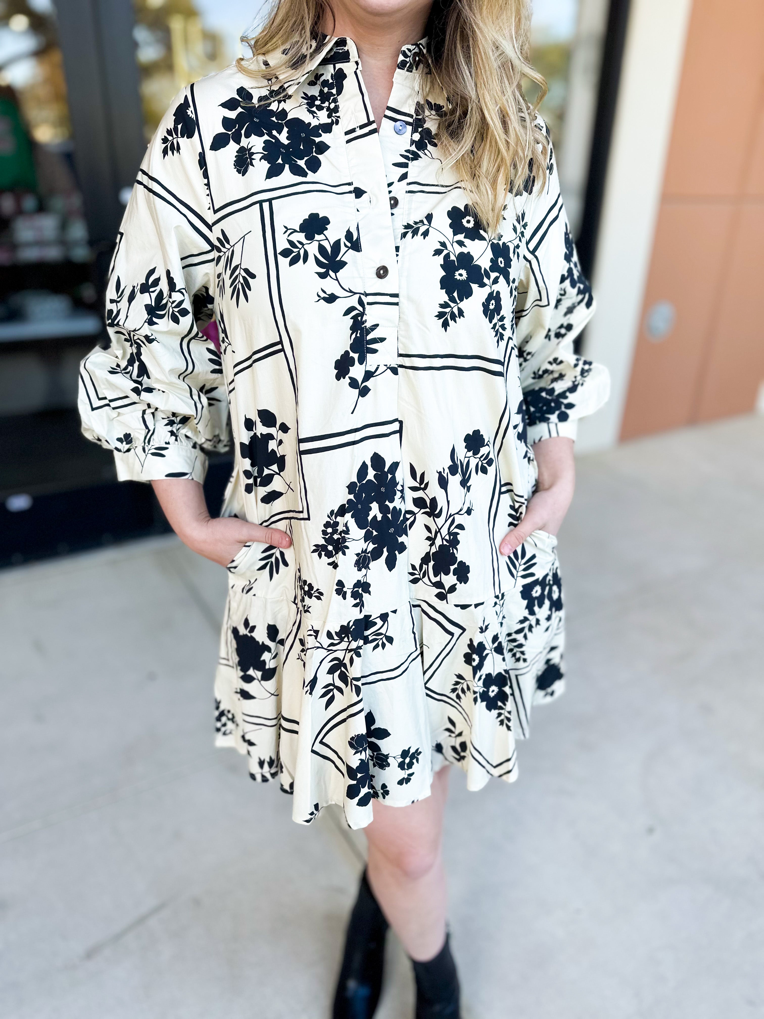 The Jolie Mini Dress - Ivory-510 Mini-ENTRO-July & June Women's Fashion Boutique Located in San Antonio, Texas