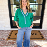 The Go-To Girl Sweater Top - Green-230 Sweaters/Cardis-ENTRO-July & June Women's Fashion Boutique Located in San Antonio, Texas