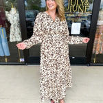 Fall Days Floral Midi Dress-500 Midi-POLOGRAM-July & June Women's Fashion Boutique Located in San Antonio, Texas