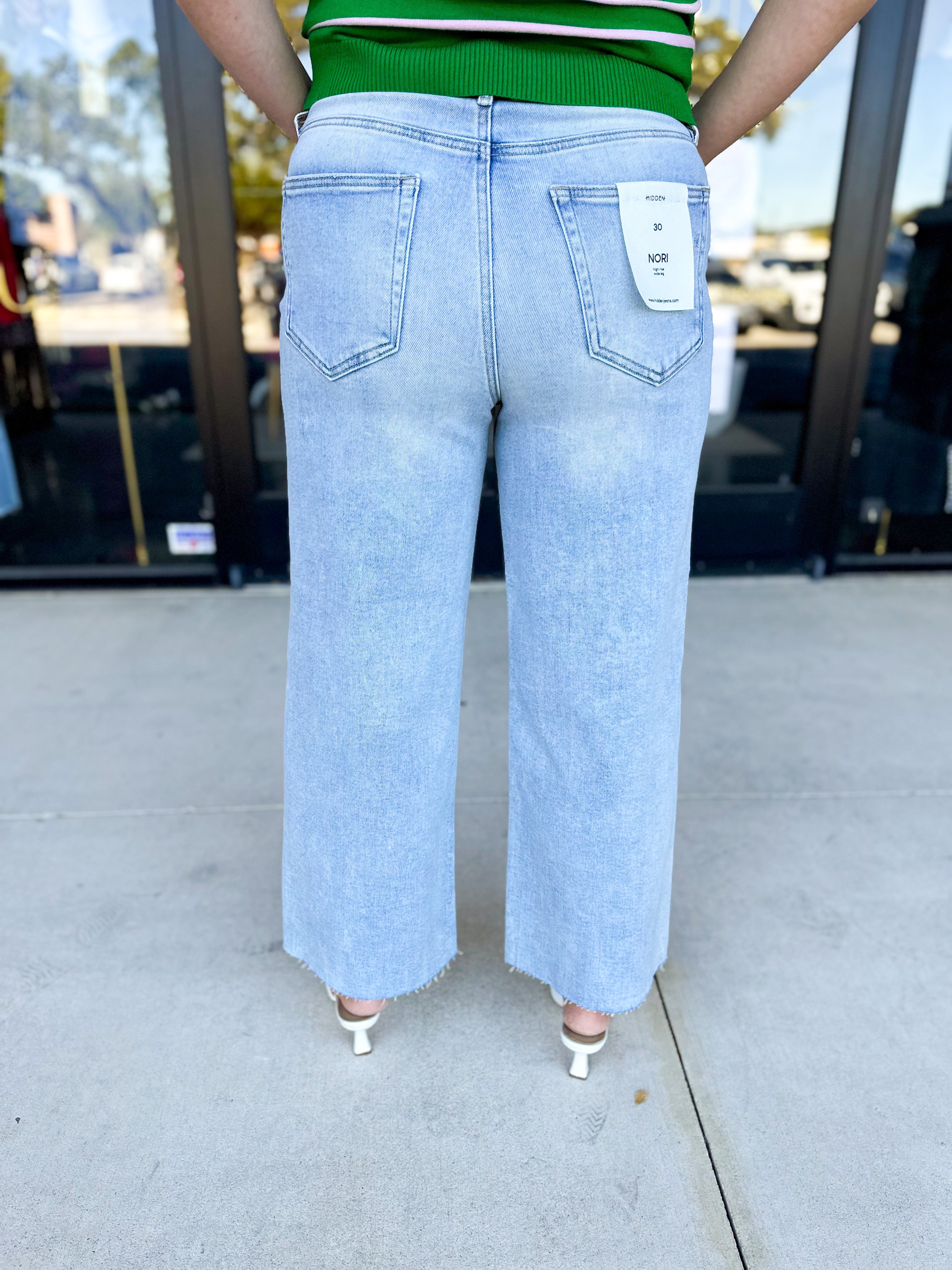 Hidden Jeans - Lightwash High Rise Jeans-400 Pants-HIDDEN JEANS-July & June Women's Fashion Boutique Located in San Antonio, Texas