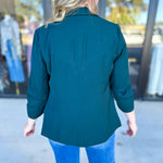The Blair Blazer - Forrest-600 Outerwear-SKIES ARE BLUE-July & June Women's Fashion Boutique Located in San Antonio, Texas