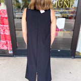 Casual Chic Midi Dress - Black-500 Midi-ENTRO-July & June Women's Fashion Boutique Located in San Antonio, Texas
