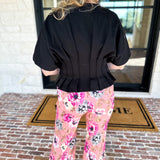 Elevated Chic Top - Black-200 Fashion Blouses-ENTRO-July & June Women's Fashion Boutique Located in San Antonio, Texas