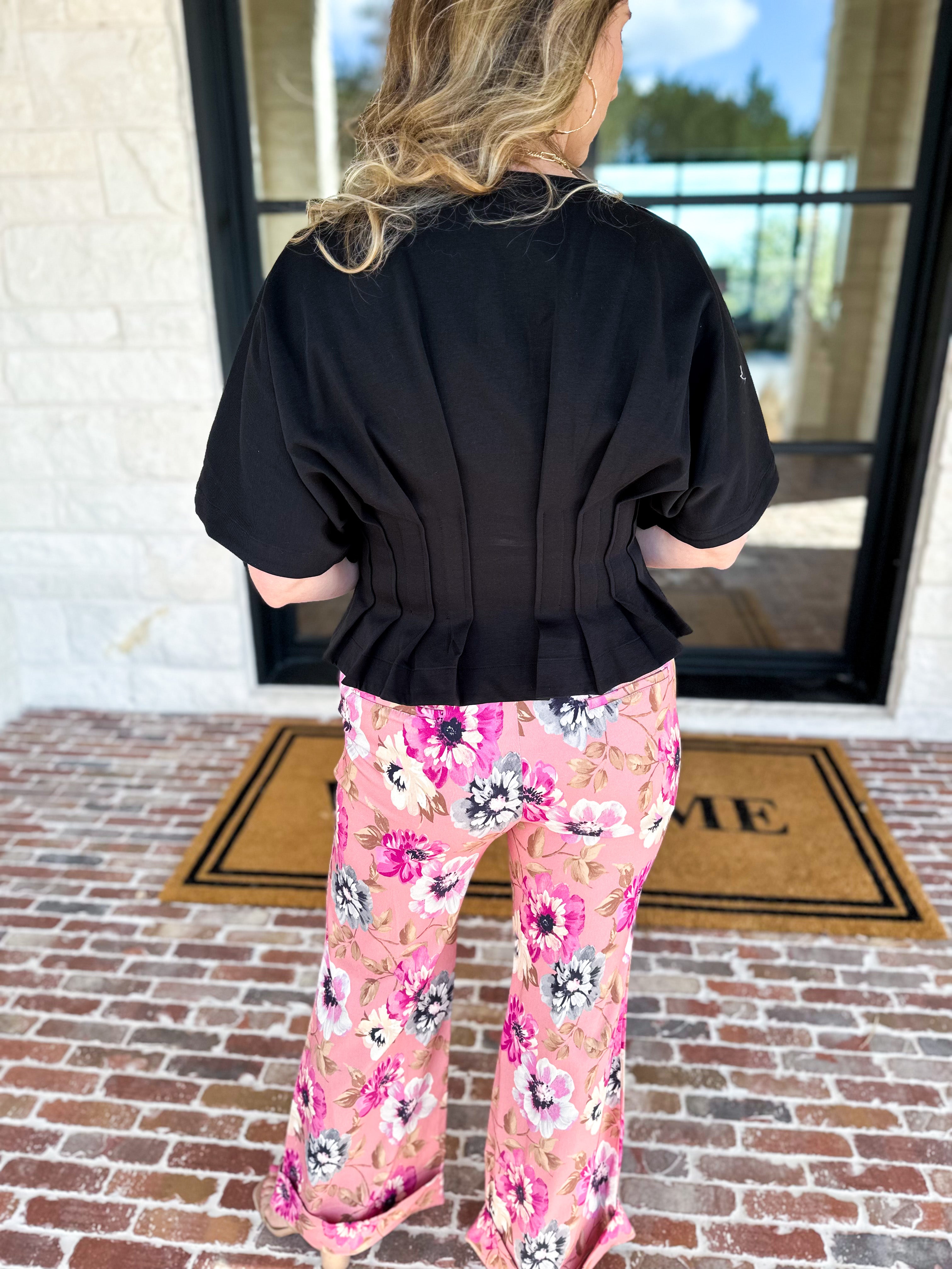 Elevated Chic Top - Black-200 Fashion Blouses-ENTRO-July & June Women's Fashion Boutique Located in San Antonio, Texas