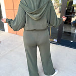 Soft Modal Lounge Pants - Dark Olive-300 Athleisure/Lounge-SKIES ARE BLUE-July & June Women's Fashion Boutique Located in San Antonio, Texas
