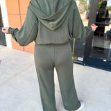 Soft Modal Lounge Pants - Dark Olive-300 Athleisure/Lounge-SKIES ARE BLUE-July & June Women's Fashion Boutique Located in San Antonio, Texas