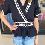Kendra Blouse-200 Fashion Blouses-ENTRO-July & June Women's Fashion Boutique Located in San Antonio, Texas