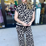 Luxurious Cheetah Knit Pant Set-300 Athleisure/Lounge-ENTRO-July & June Women's Fashion Boutique Located in San Antonio, Texas