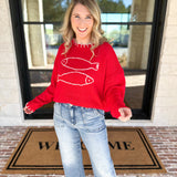 Fish Knit Sweater-BAILEY ROSE-July & June Women's Fashion Boutique Located in San Antonio, Texas