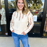 THML - Threaded Oat Sweater-230 Sweaters/Cardis-THML-July & June Women's Fashion Boutique Located in San Antonio, Texas