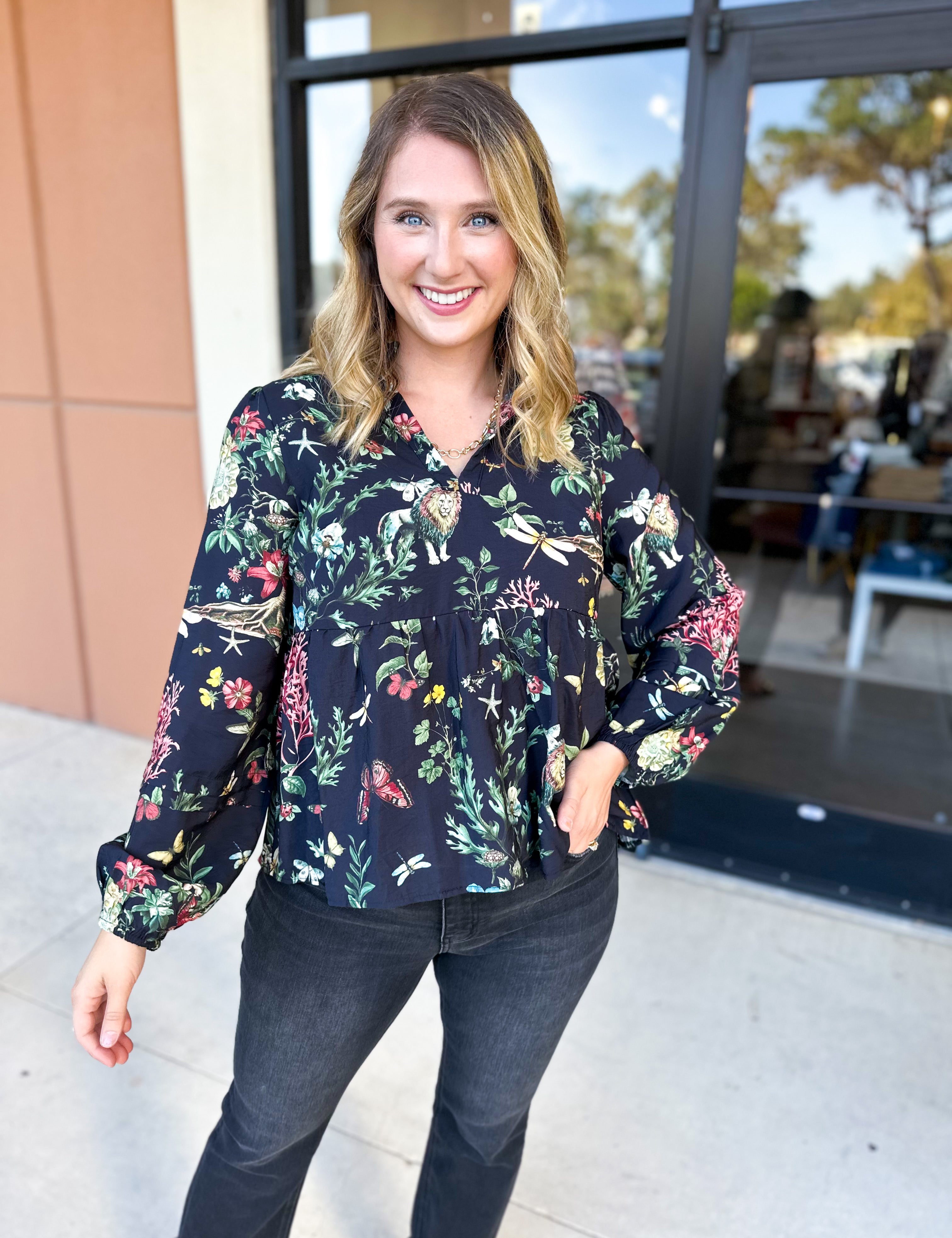 Full of Wonder Blouse-200 Fashion Blouses-FATE-July & June Women's Fashion Boutique Located in San Antonio, Texas