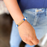 Michelle McDowell - Myles Bracelet - Blue & White-110 Jewelry & Hair-Michelle McDowell-July & June Women's Fashion Boutique Located in San Antonio, Texas