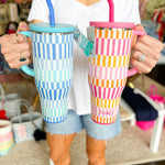 SWIG - Sherbet Stripe Mega Mug (40oz.)-140 Gifts + Home-SWIG-July & June Women's Fashion Boutique Located in San Antonio, Texas
